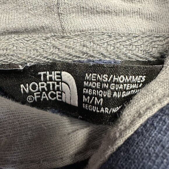 The North Face Mens Large Blue Spell Out Pullover Outdoor Hoodie Mountain M - Picture 4 of 6